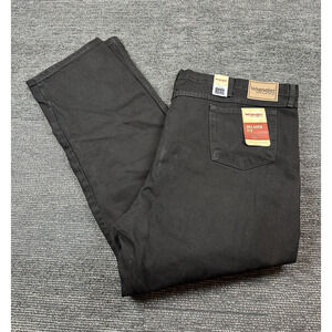 Wrangler Black Jeans New with Tag 52x32 Relaxed Fit